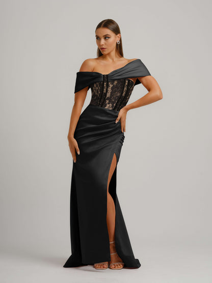 Signature of the Sun Long Dress With Lace