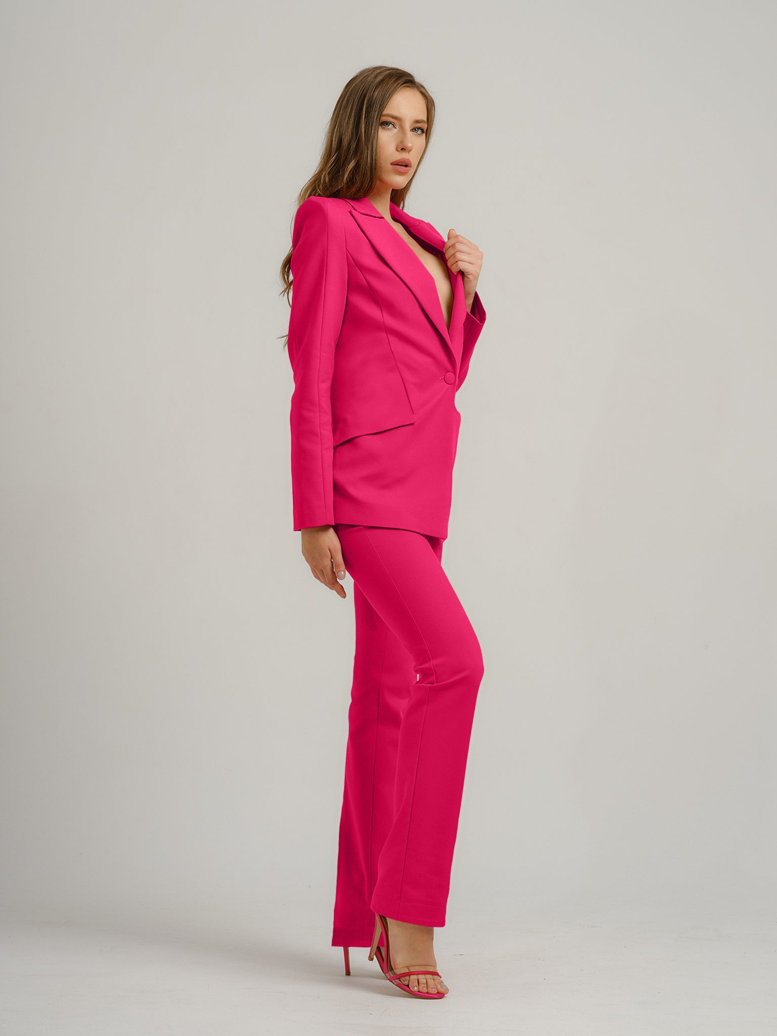 Fantasy Tailored Blazer - Pink by Tia Dorraine Women's Luxury Fashion Designer Clothing Brand