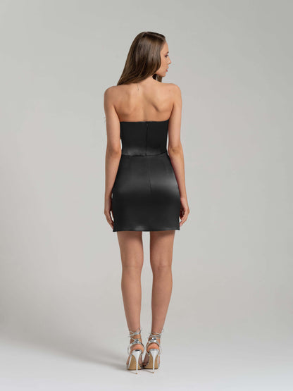 A Touch of Glamour Mini Dress - Black
