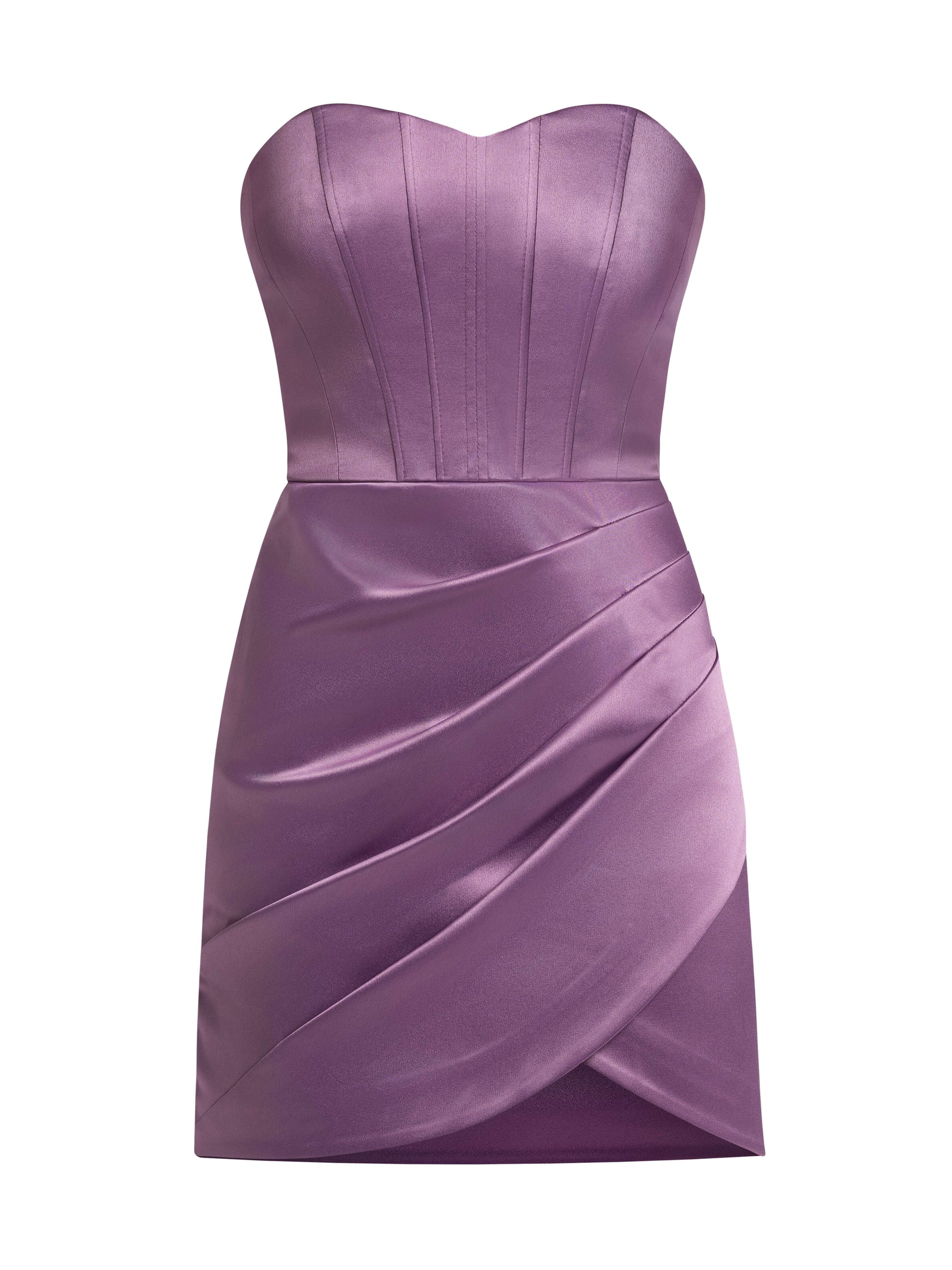 A Touch of Glamour Mini Dress - Posh Purple by Tia Dorraine Women's Luxury Fashion Designer Clothing Brand