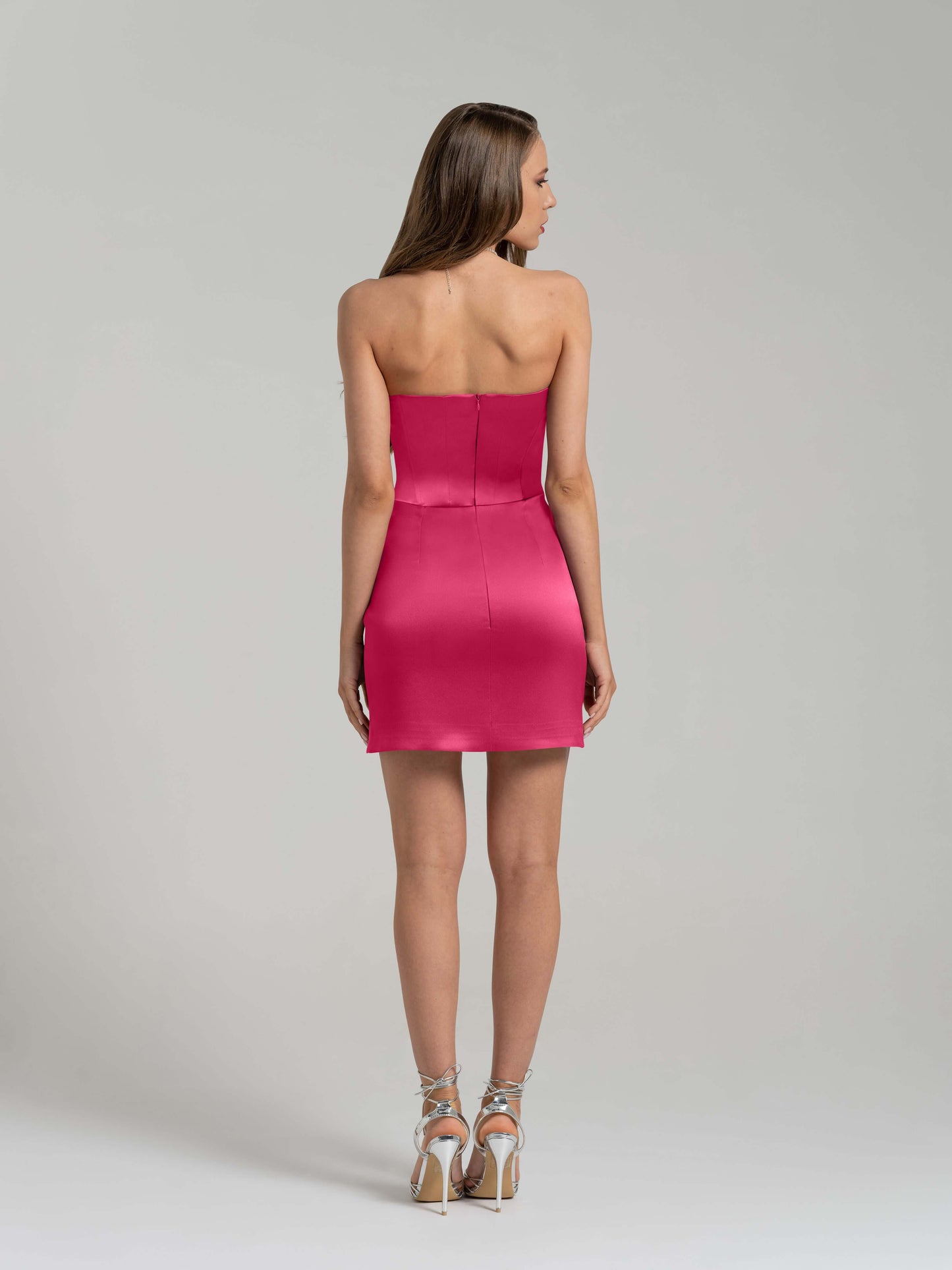 A Touch of Glamour Mini Dress - Hot Pink
