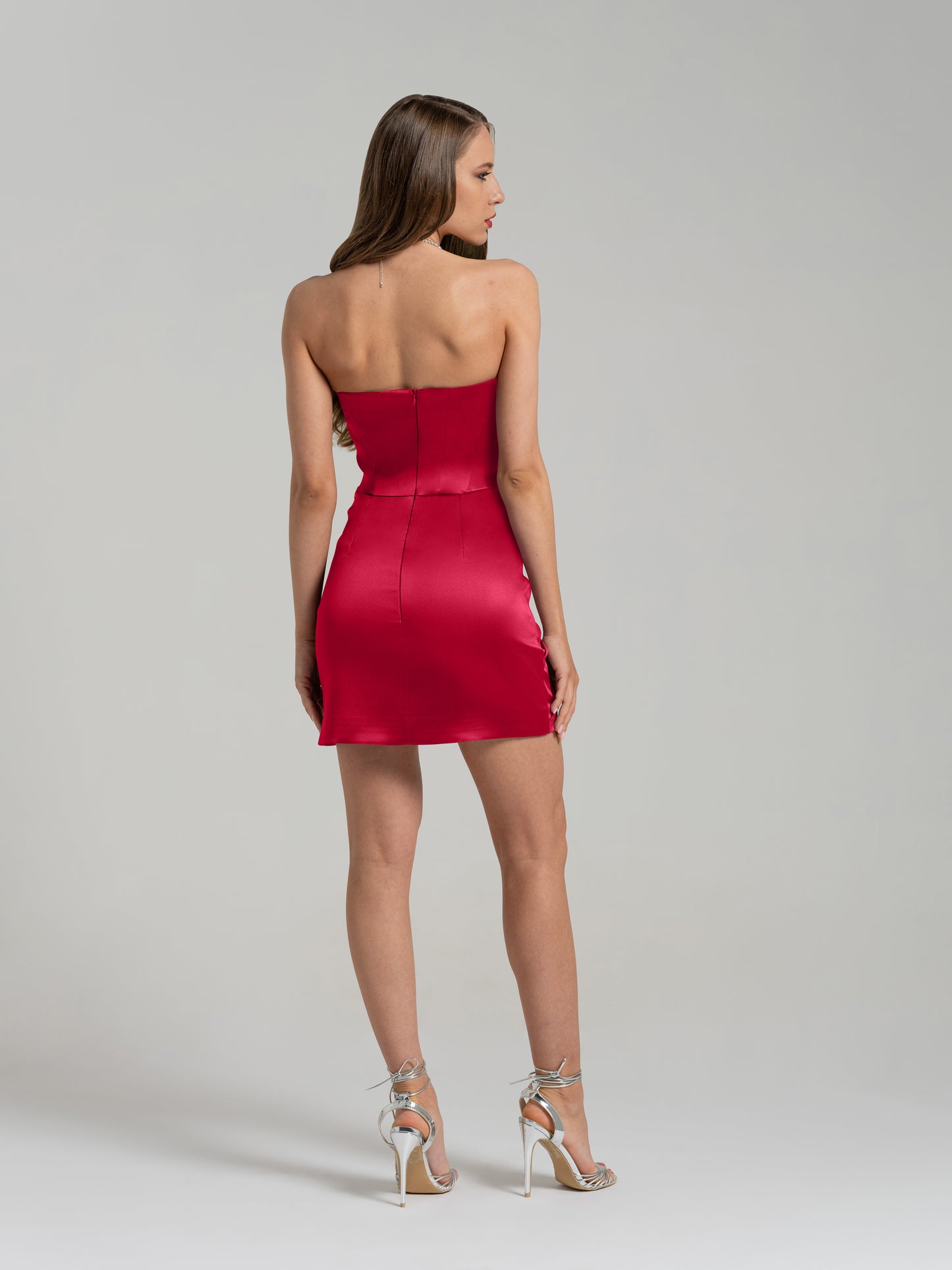 A Touch of Glamour Mini Dress - Red