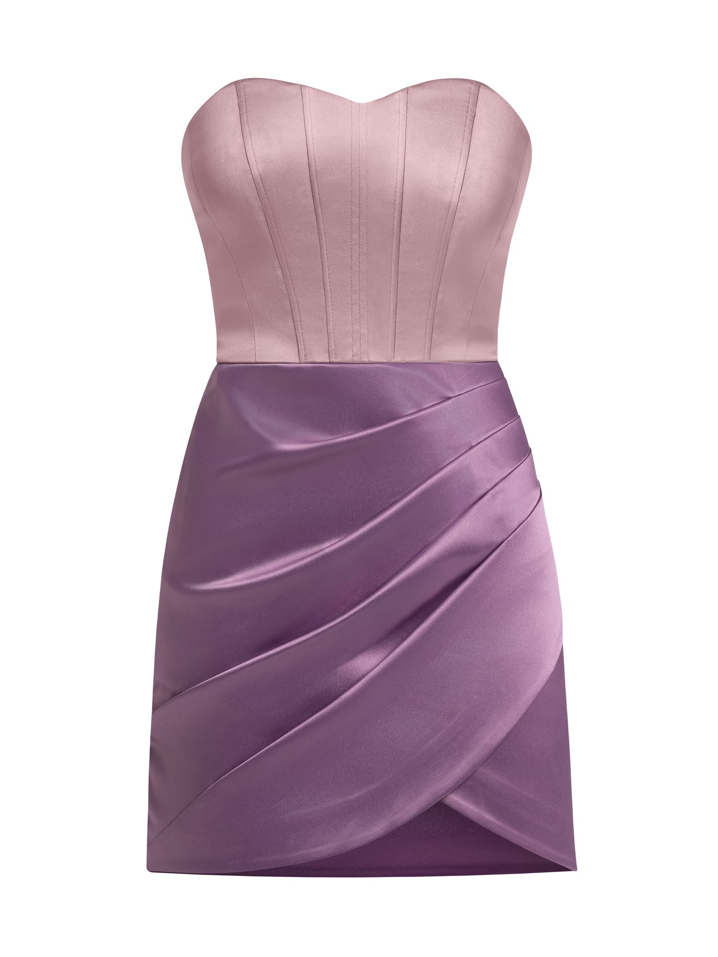 A Touch of Glamour Mini Dress - Pink & Purple