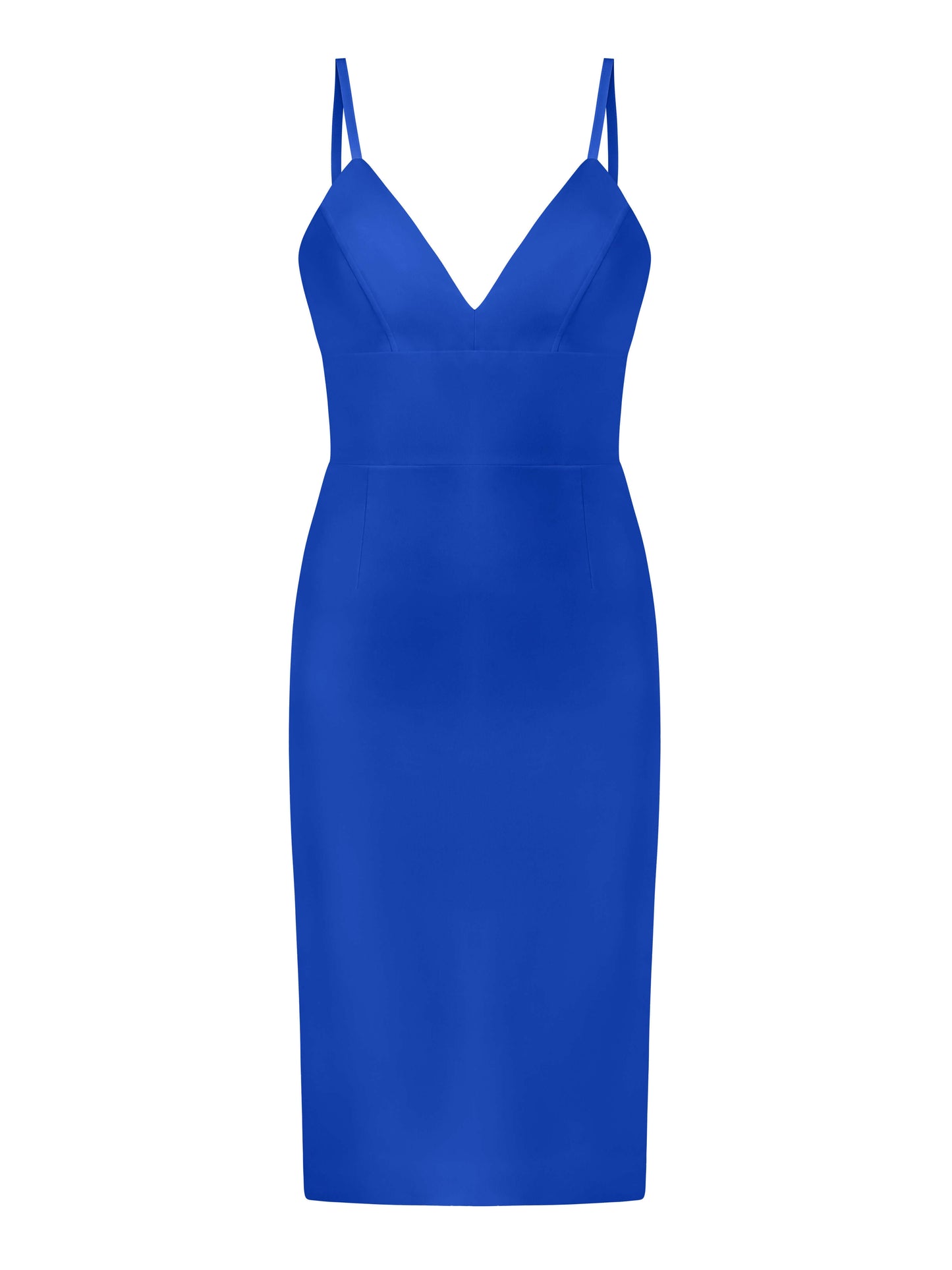 Bold Simplicity Midi Dress - Azure Blue