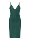 Bold Simplicity Midi Dress - Dark Green