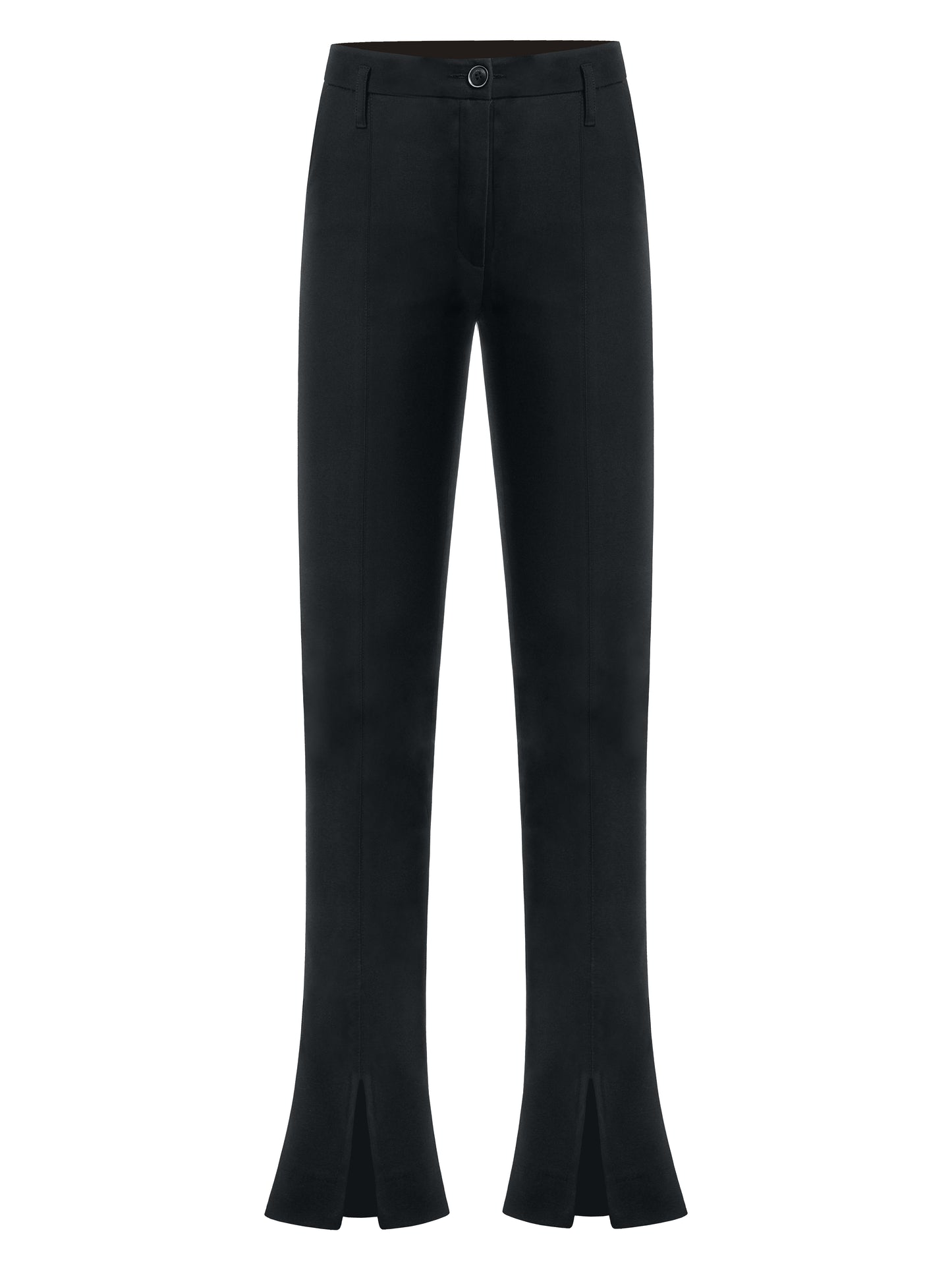 Double Identity Slim Trousers With Slits
