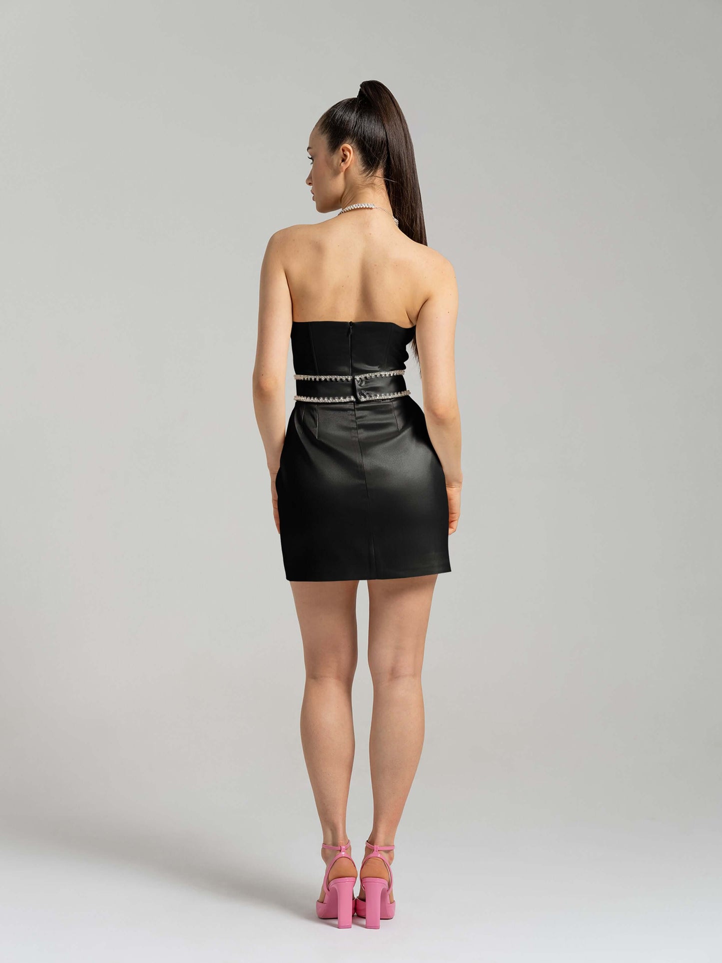 Elevated Excellence Mini Dress - Black