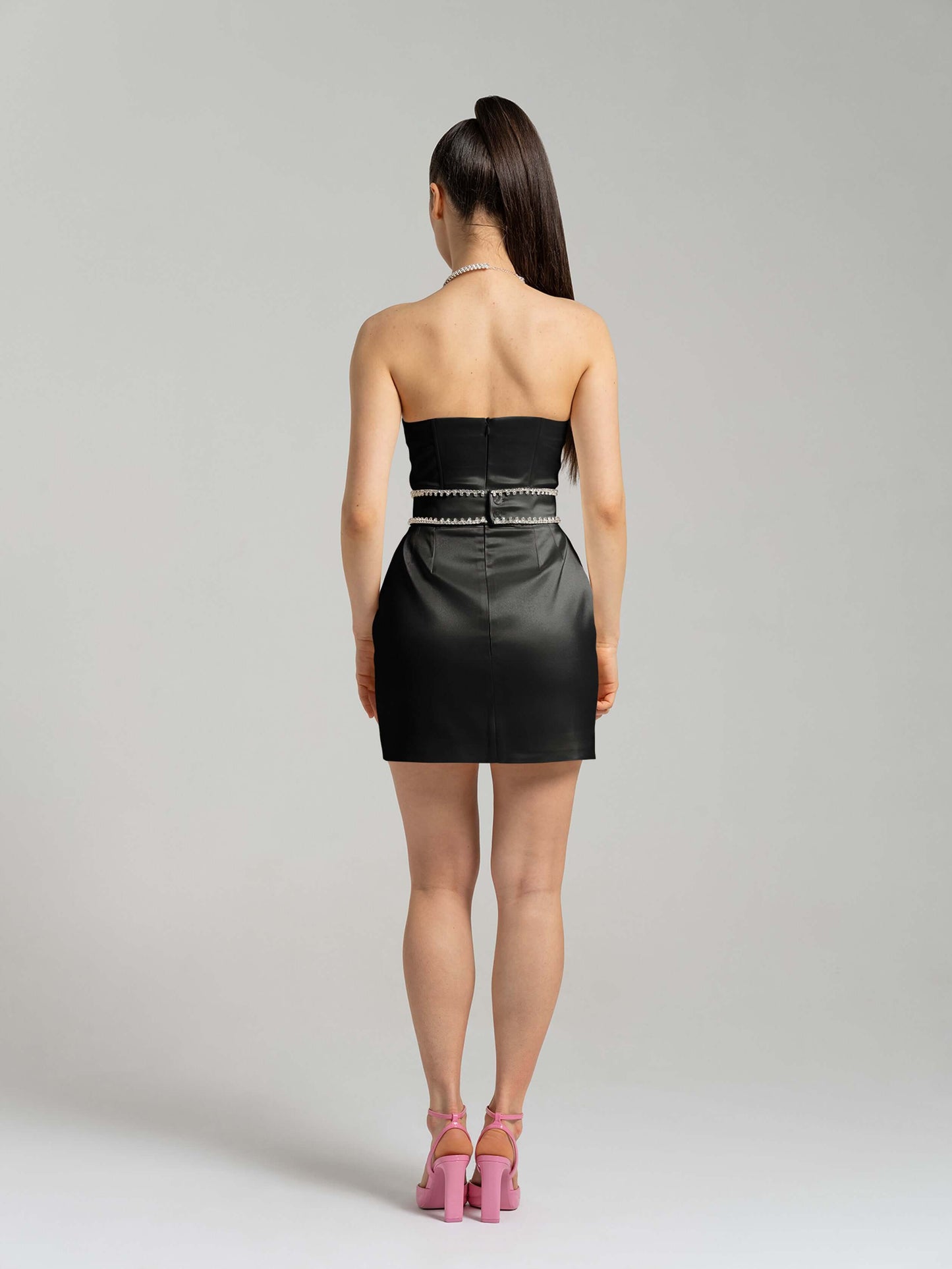 Elevated Excellence Mini Dress - Black