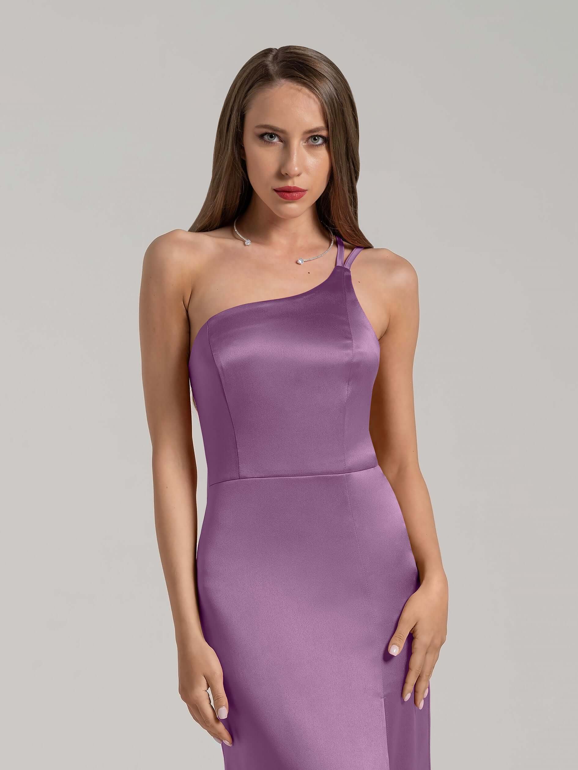 Goddess of Love Long Gown - Posh Purple by Tia Dorraine Women's Luxury Fashion Designer Clothing Brand