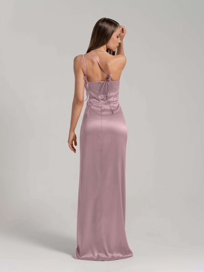 Goddess of Love Long Gown - Soft Pink by Tia Dorraine Women's Luxury Fashion Designer Clothing Brand