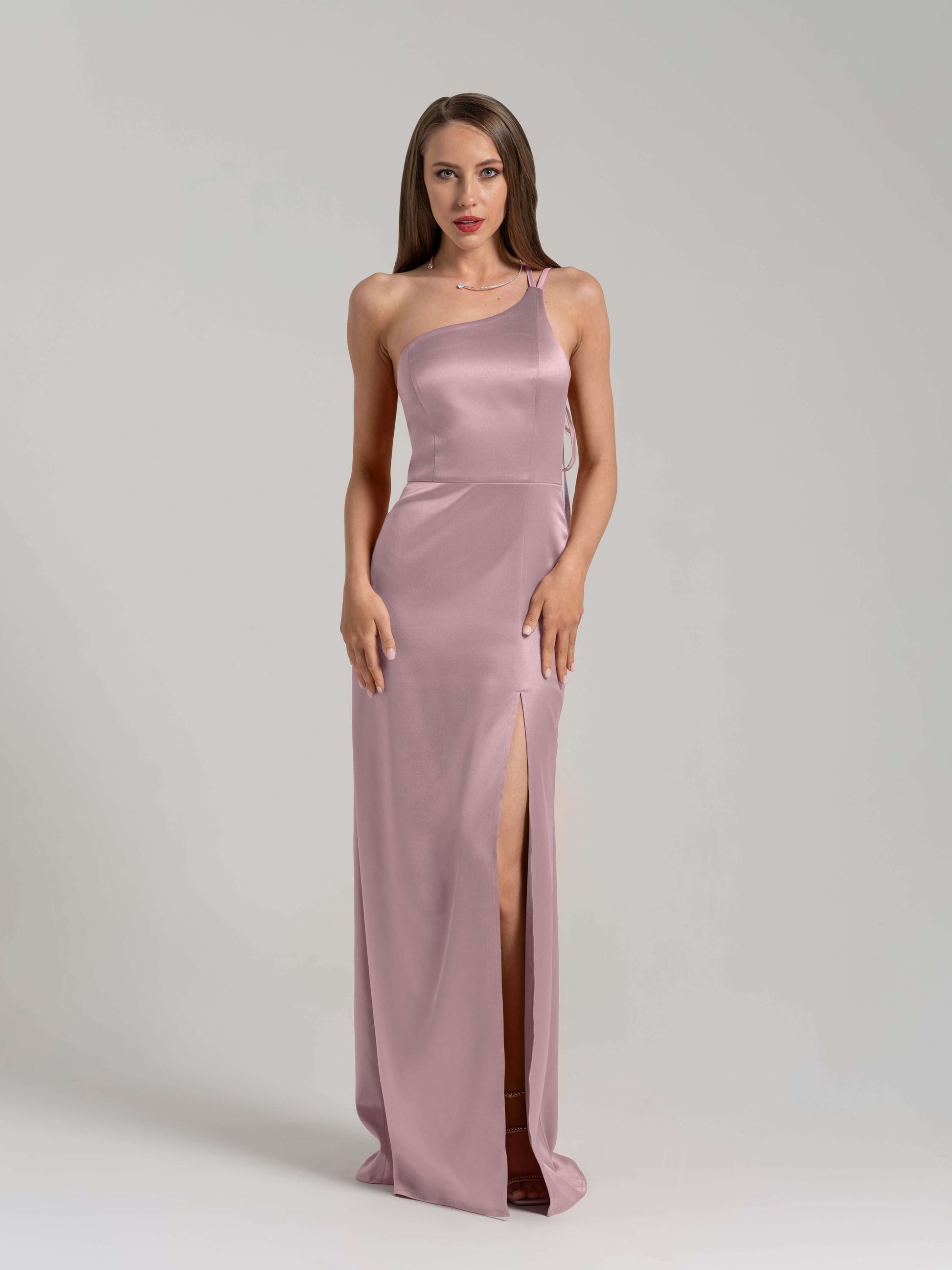 Goddess of Love Long Gown - Soft Pink by Tia Dorraine Women's Luxury Fashion Designer Clothing Brand