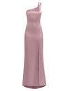 Goddess of Love Satin Long Gown - Thistle Purple