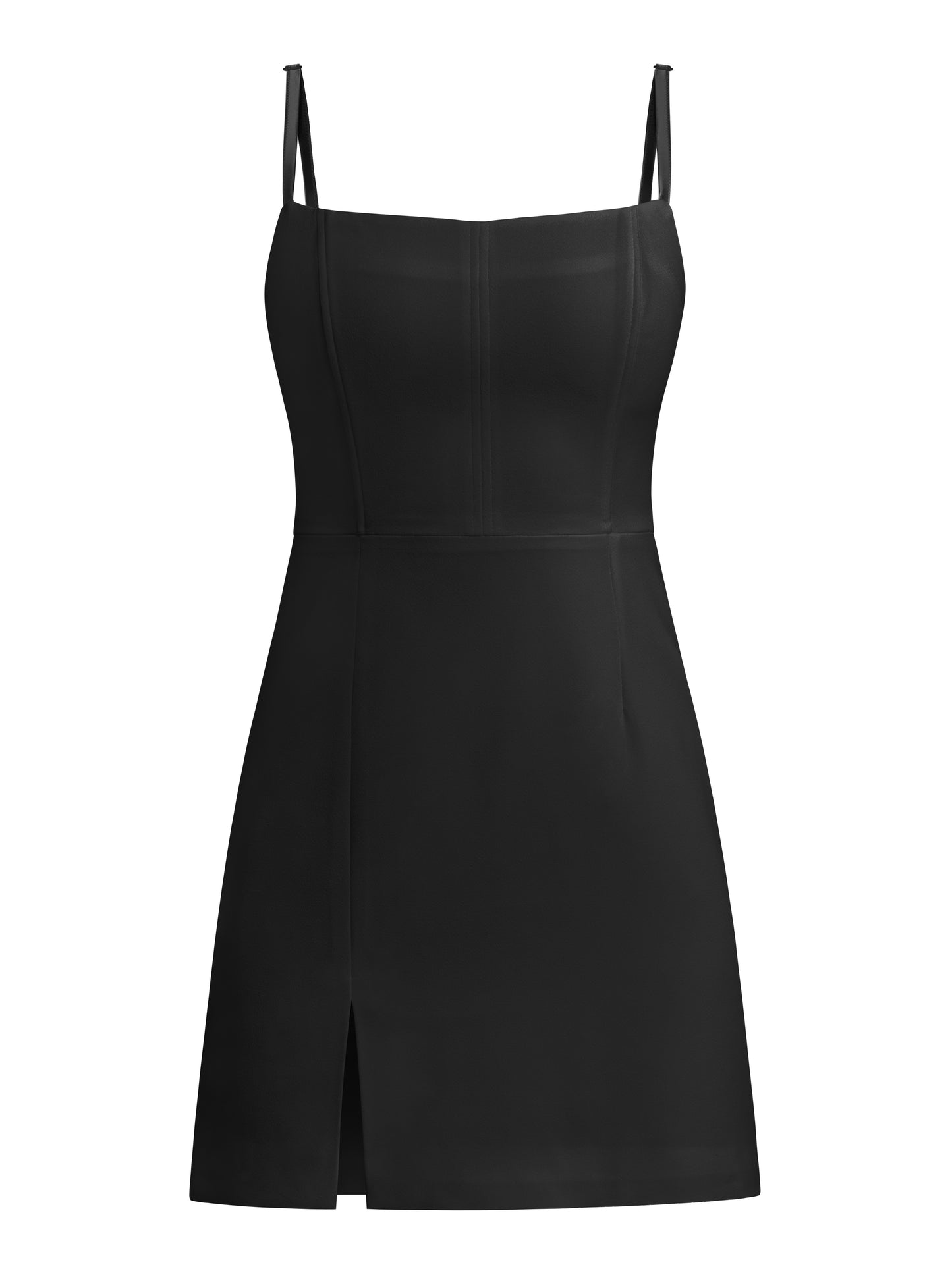 Into You Fitted Mini Dress - Black