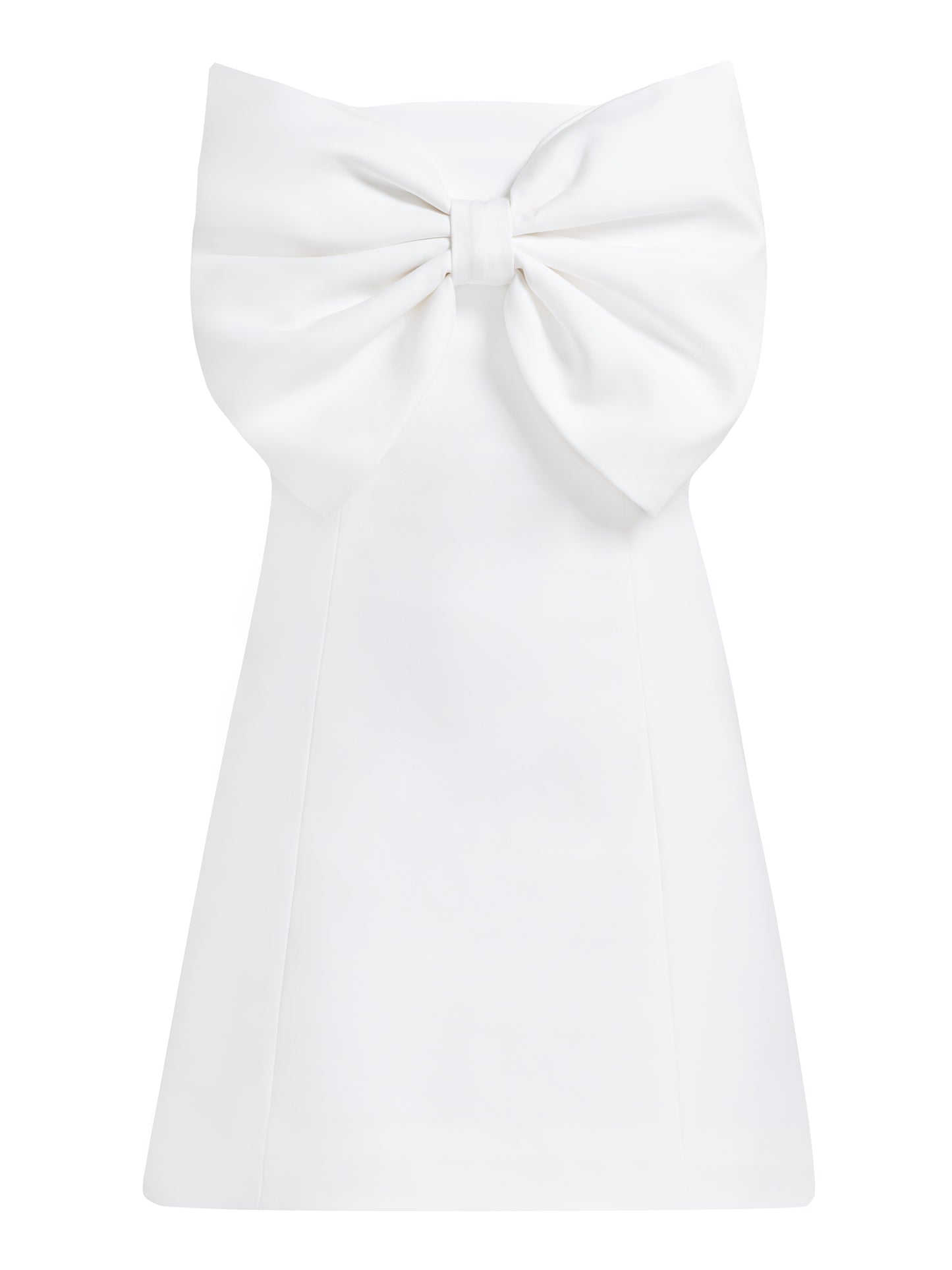 Love Affair Statement Bow Mini Dress - White