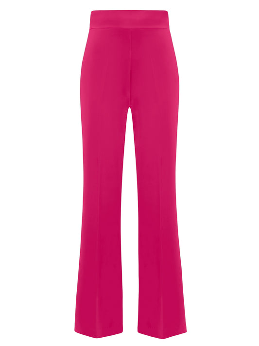 Rare Pearl High-Waist Flared Trousers - Hot Pink