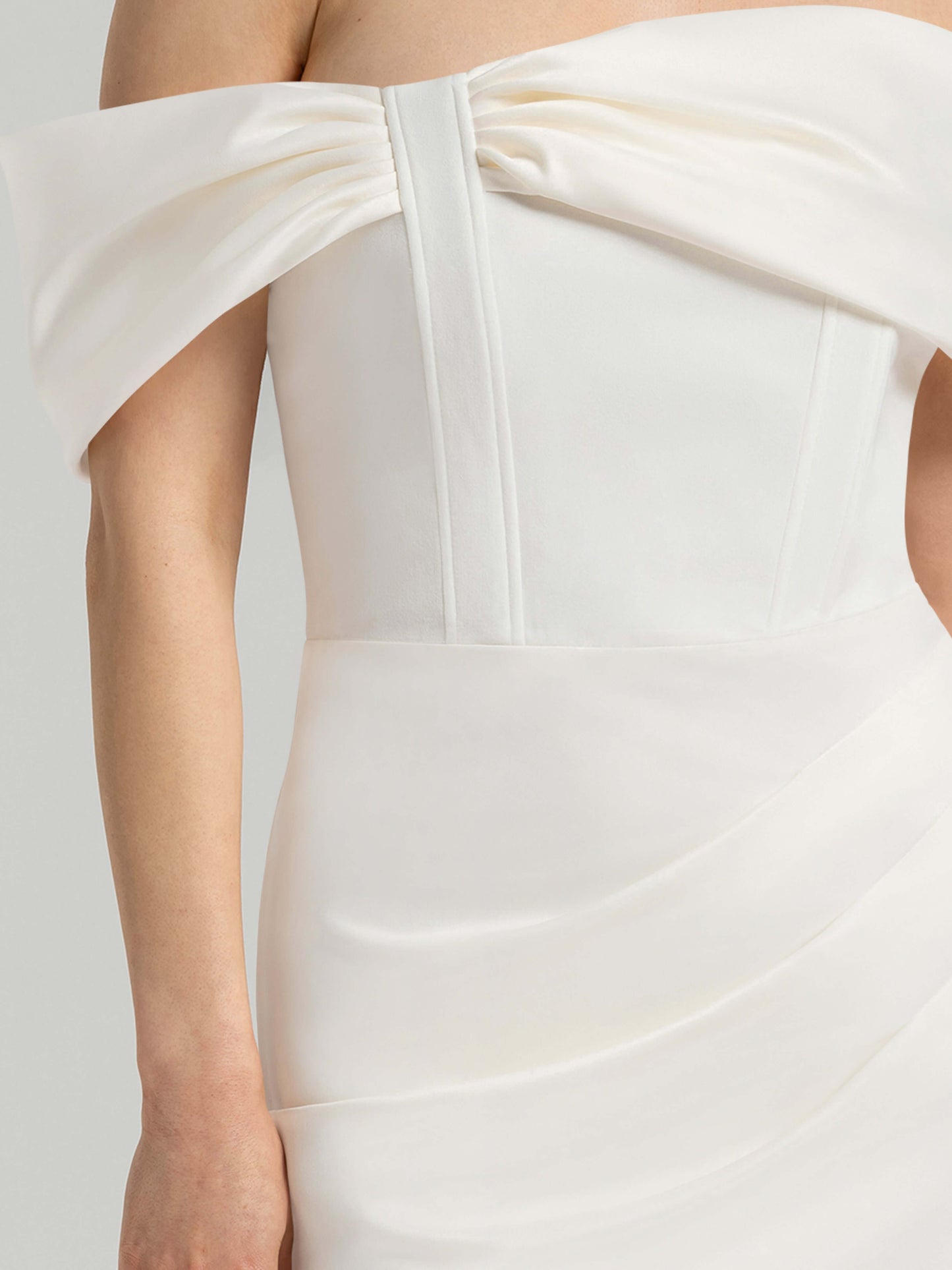 Signature of the Sun Mini Dress - Pearl White by Tia Dorraine Women's Luxury Fashion Designer Clothing Brand