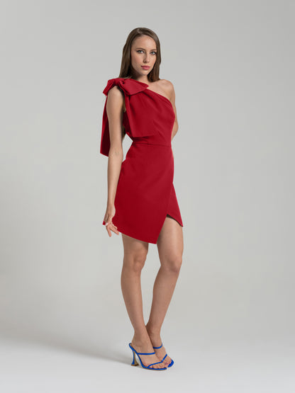 Spicy Universe Mini Dress - Fierce Red