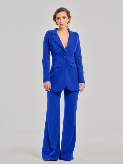 Royal Azure Timeless Power Suit