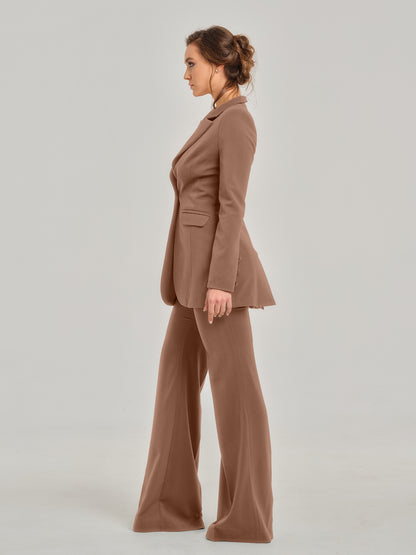 Sandstorm High-Waist Flared Trousers