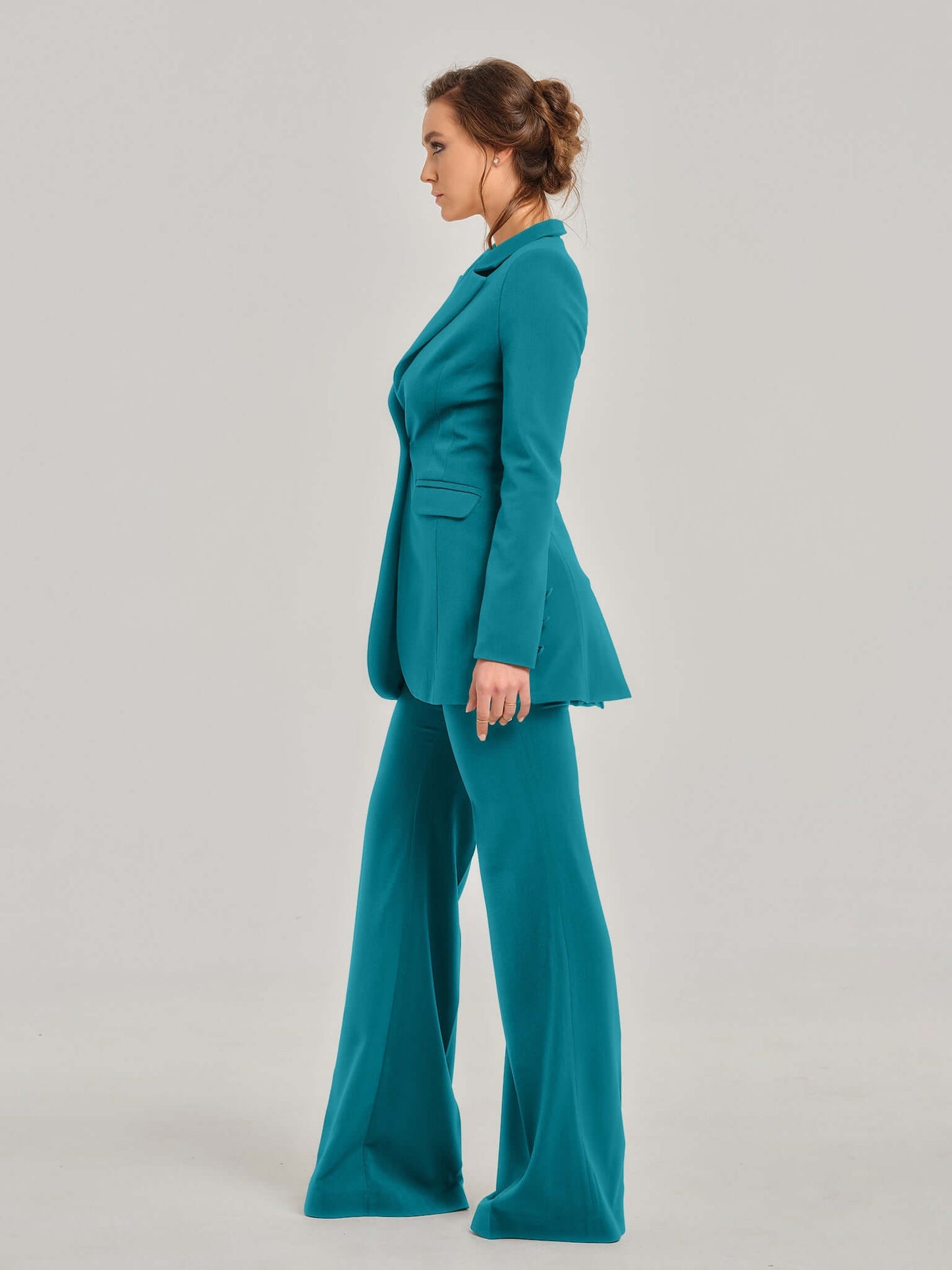 Magic Hour High-Waist Flared Trousers by Tia Dorraine Women's Luxury Fashion Designer Clothing Brand