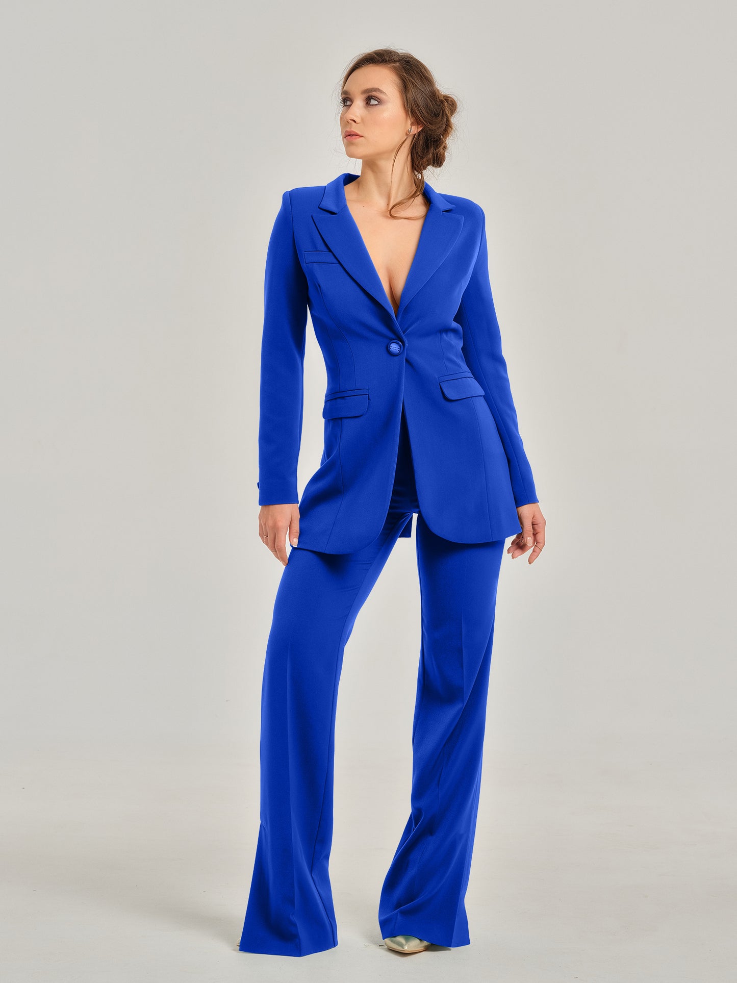 Royal Azure Timeless Power Suit