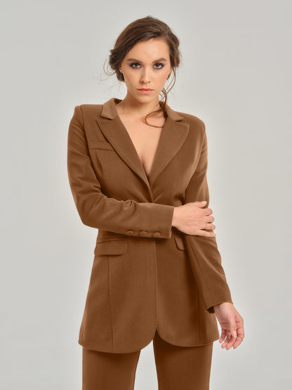 Warm Wishes Timeless Classic Blazer by Tia Dorraine Women's Luxury Fashion Designer Clothing Brand