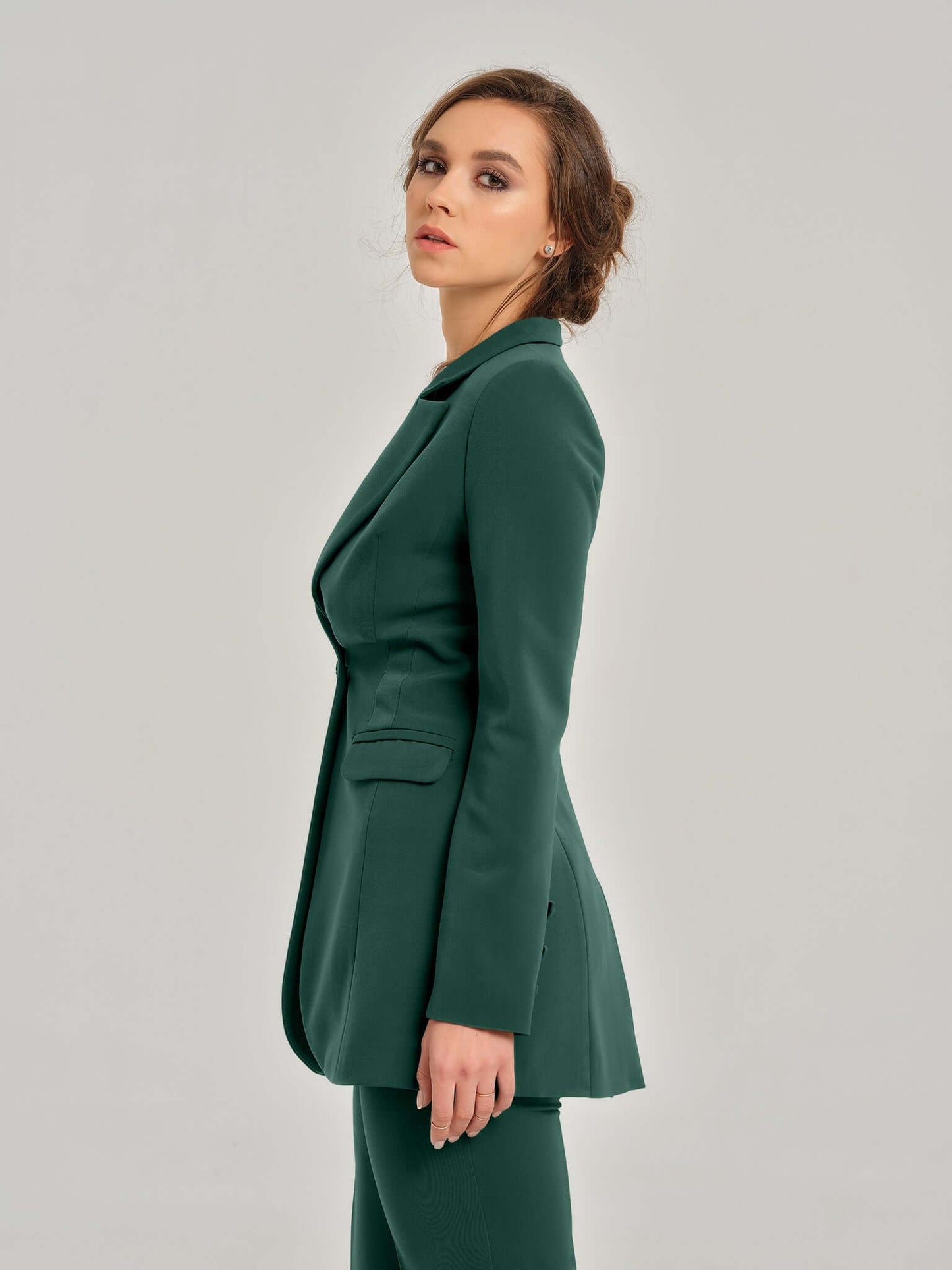 Emerald Dream Timeless Classic Blazer by Tia Dorraine Women's Luxury Fashion Designer Clothing Brand
