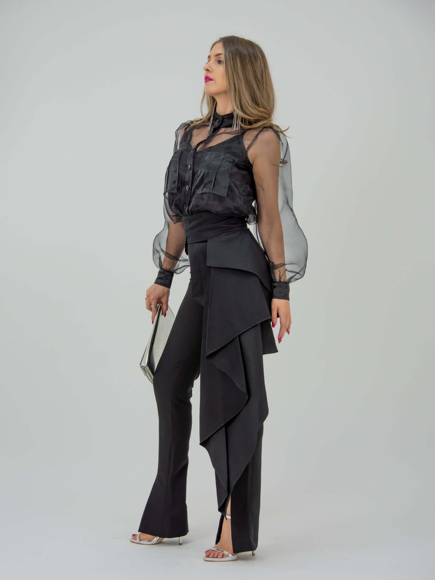 Elegance Theory Maxi-Length Statement Belt by Tia Dorraine Women's Luxury Fashion Designer Clothing Brand