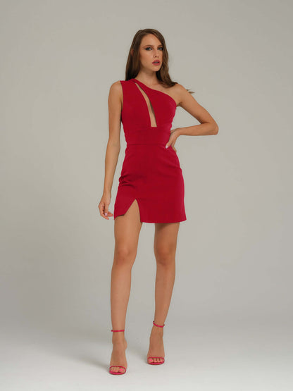 Love Weapon Mini Dress - Fierce Red by Tia Dorraine Women's Luxury Fashion Designer Clothing Brand