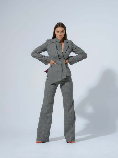 Get Down to Business Asymmetric Tailored Blazer by Tia Dorraine Women's Luxury Fashion Designer Clothing Brand