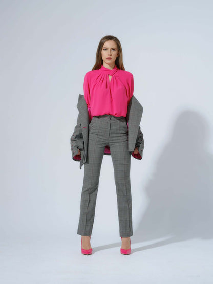 Get Down to Business Slim-Leg Trousers by Tia Dorraine Women's Luxury Fashion Designer Clothing Brand