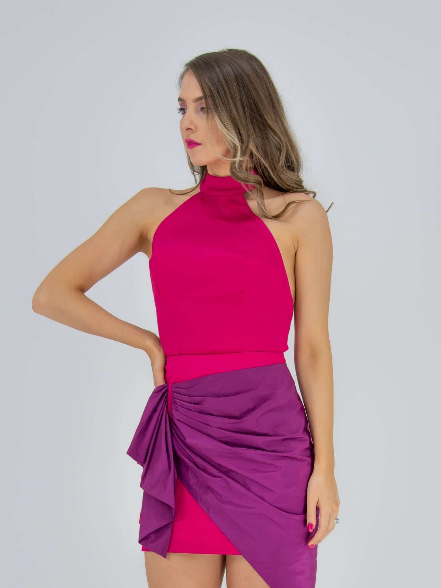 Back to the '90s Mini Skirt - Pink by Tia Dorraine Women's Luxury Fashion Designer Clothing Brand