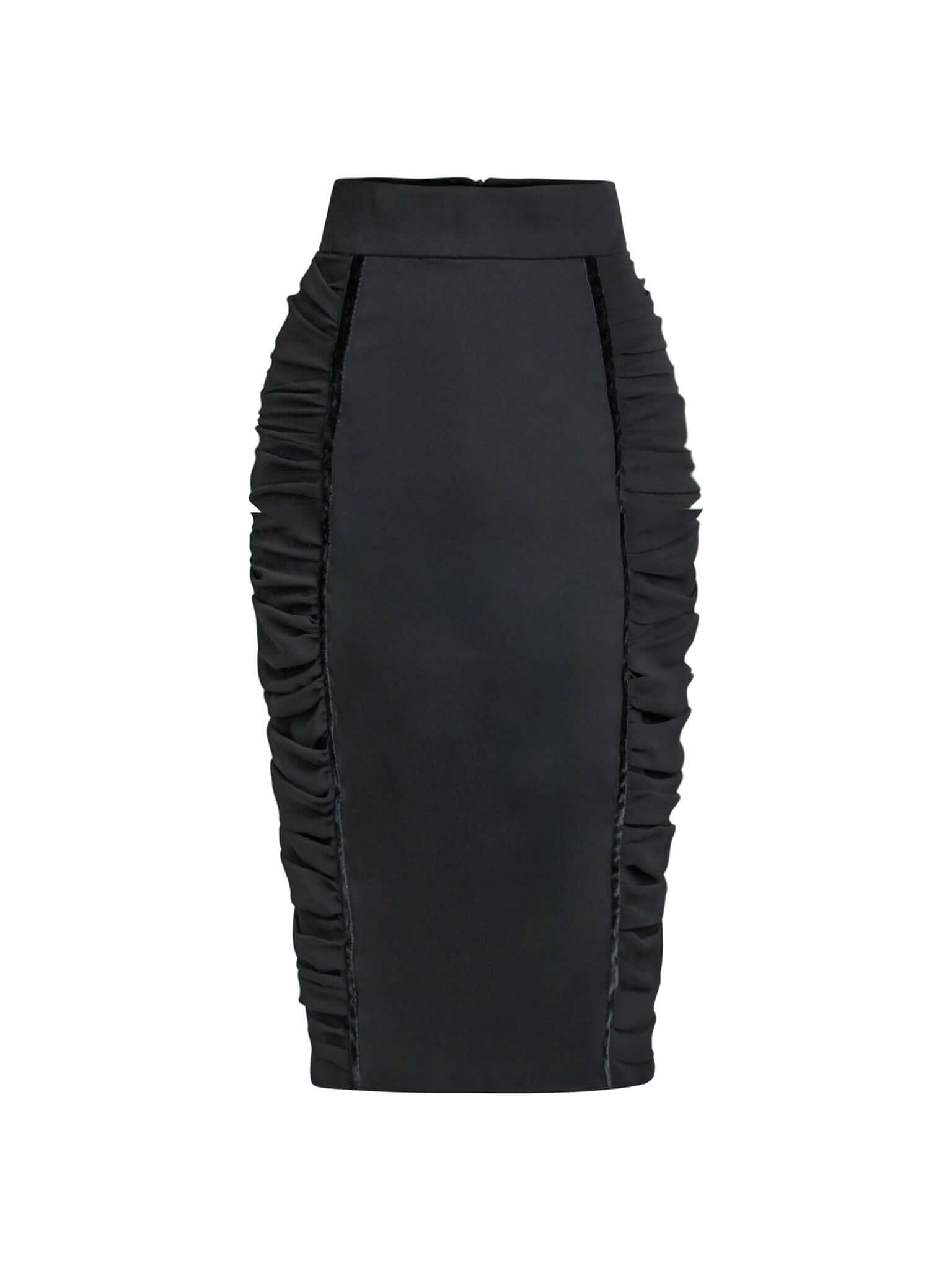 Centre Stage Bodycon Midi Skirt - Black by Tia Dorraine Women's Luxury Fashion Designer Clothing Brand