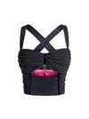 Centre Stage Bustier Top - Black