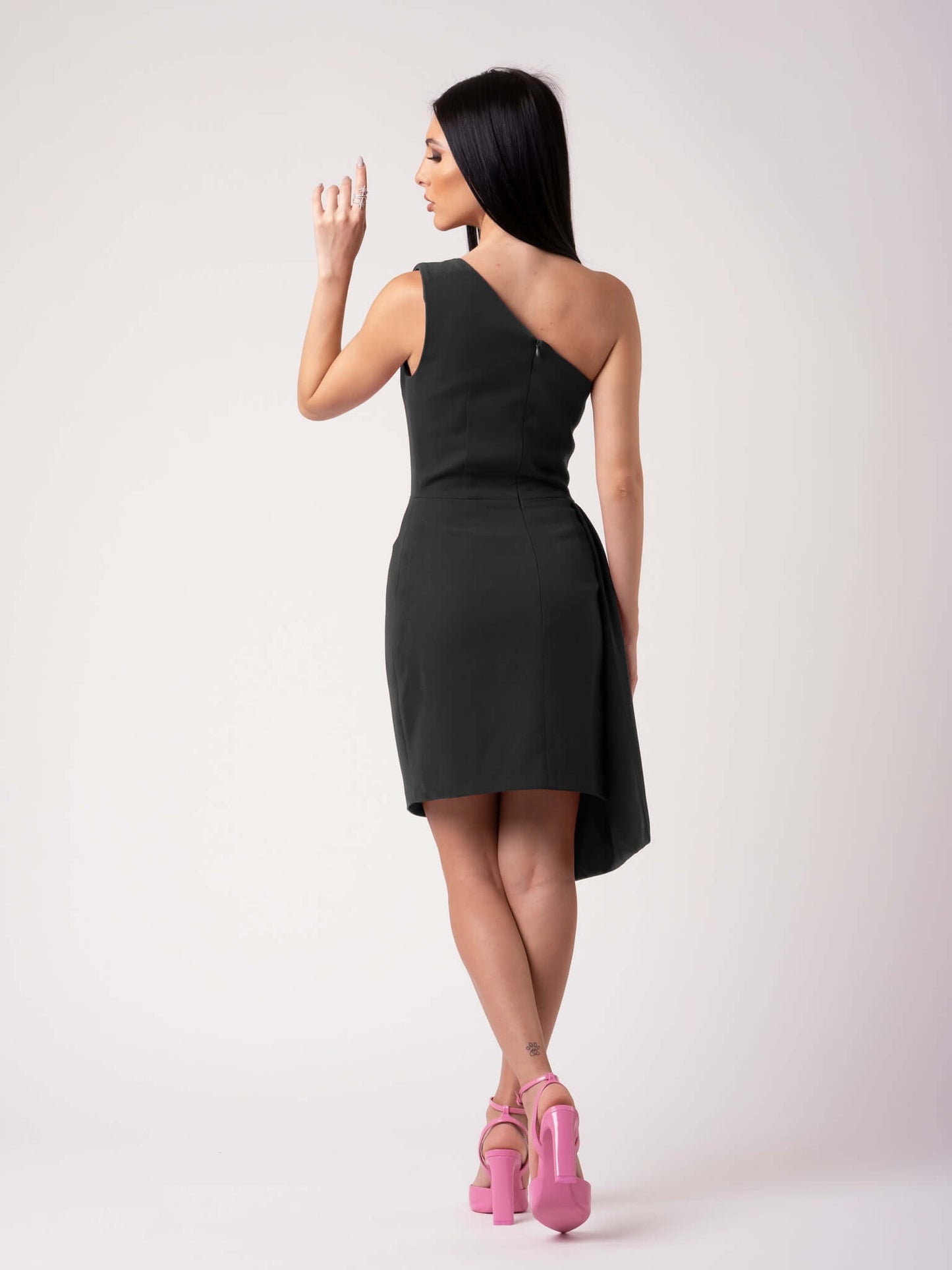 Iconic Glamour Short Dress - Black by Tia Dorraine Women's Luxury Fashion Designer Clothing Brand