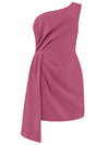 Iconic Glamour Short Dress - Super Pink