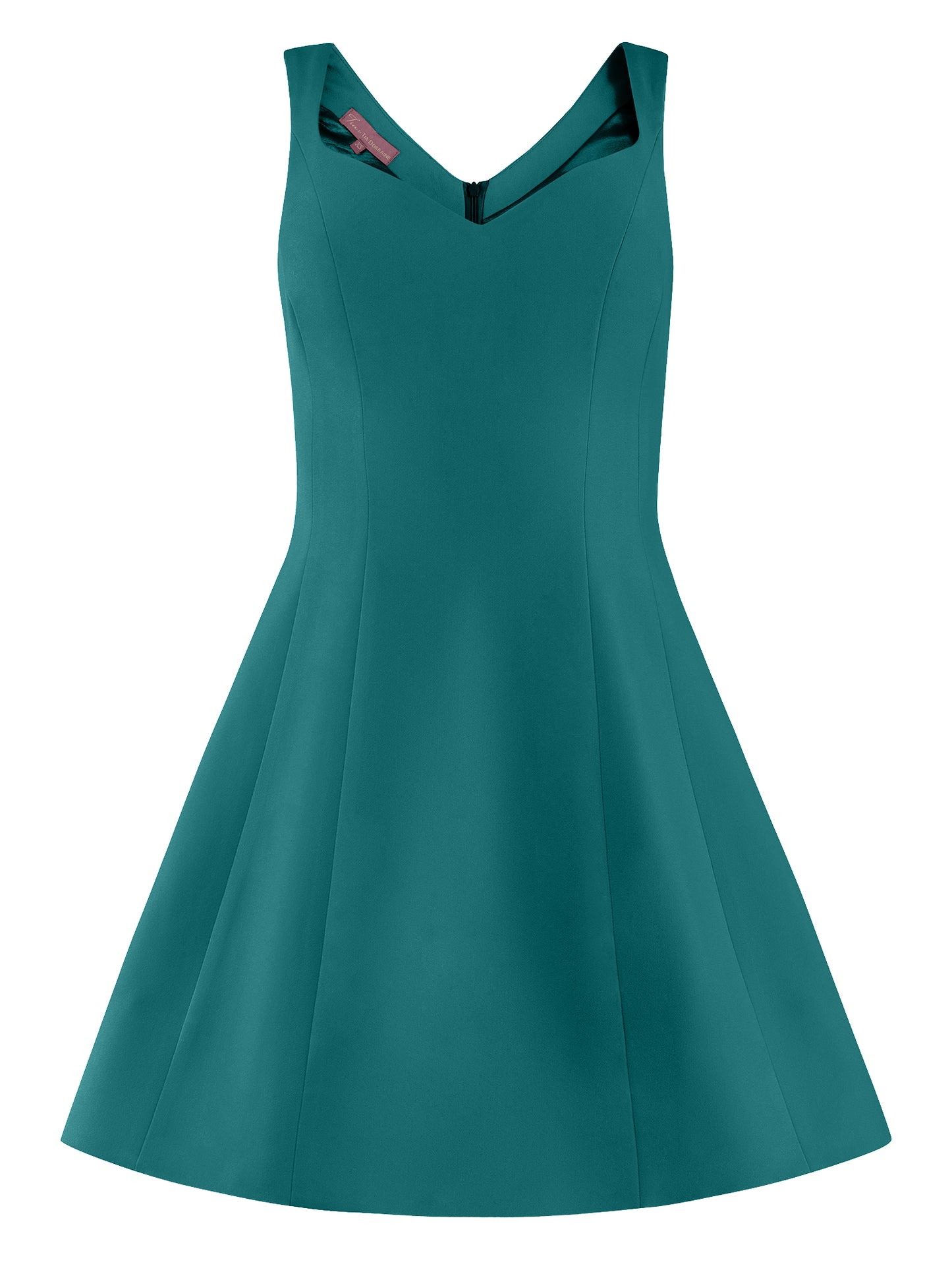 Tia DorraineLove Letter Flared Mini Dress - Magic BlueBring an air of effortless femininity to your edits with this romantic mini dress. Its sleeveless silhouette is cut from stretch crepe, detailed with a flattering sweetheart neckline, and a flared skir