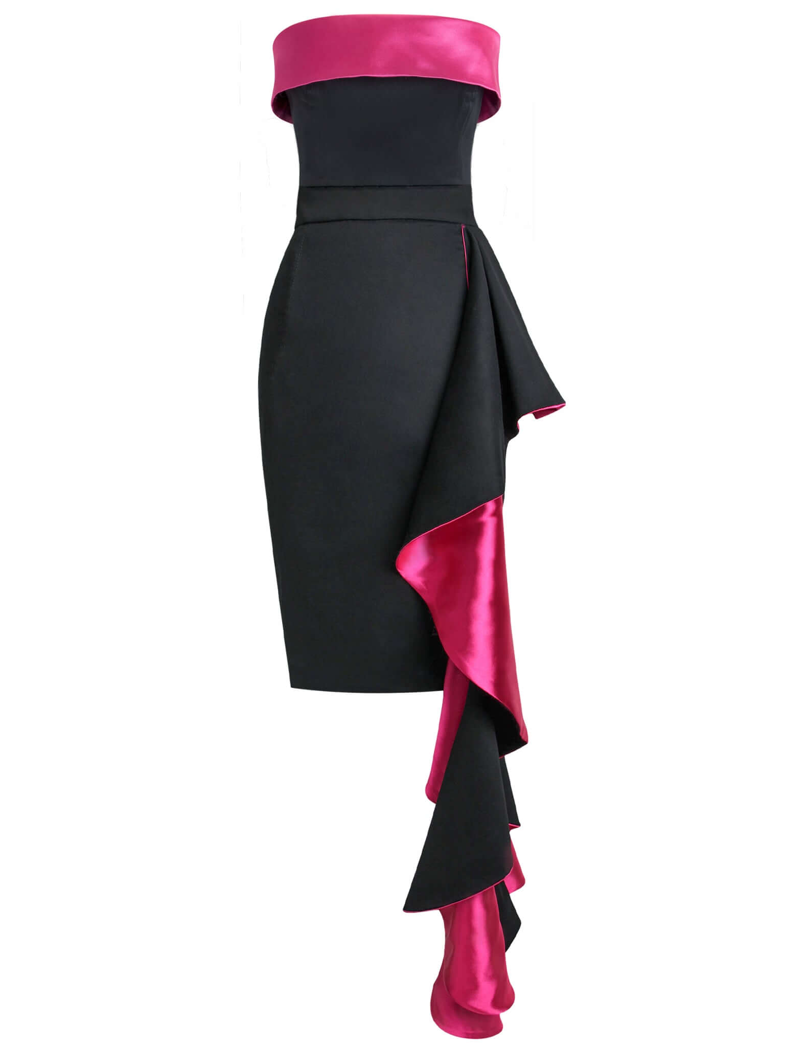 More is More Bodycon Midi Dress - Black by Tia Dorraine Women's Luxury Fashion Designer Clothing Brand