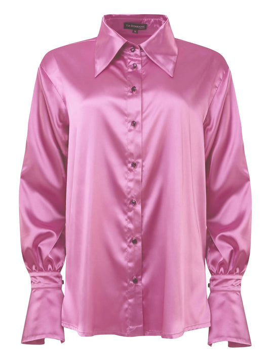 Romantic Glow Oversized Shirt by Tia Dorraine Women's Luxury Fashion Designer Clothing Brand