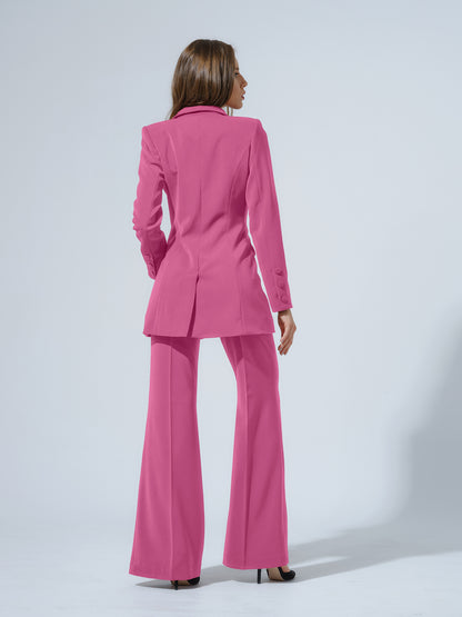 Sweet Desire High-Waist Flared Trousers by Tia Dorraine Women's Luxury Fashion Designer Clothing Brand