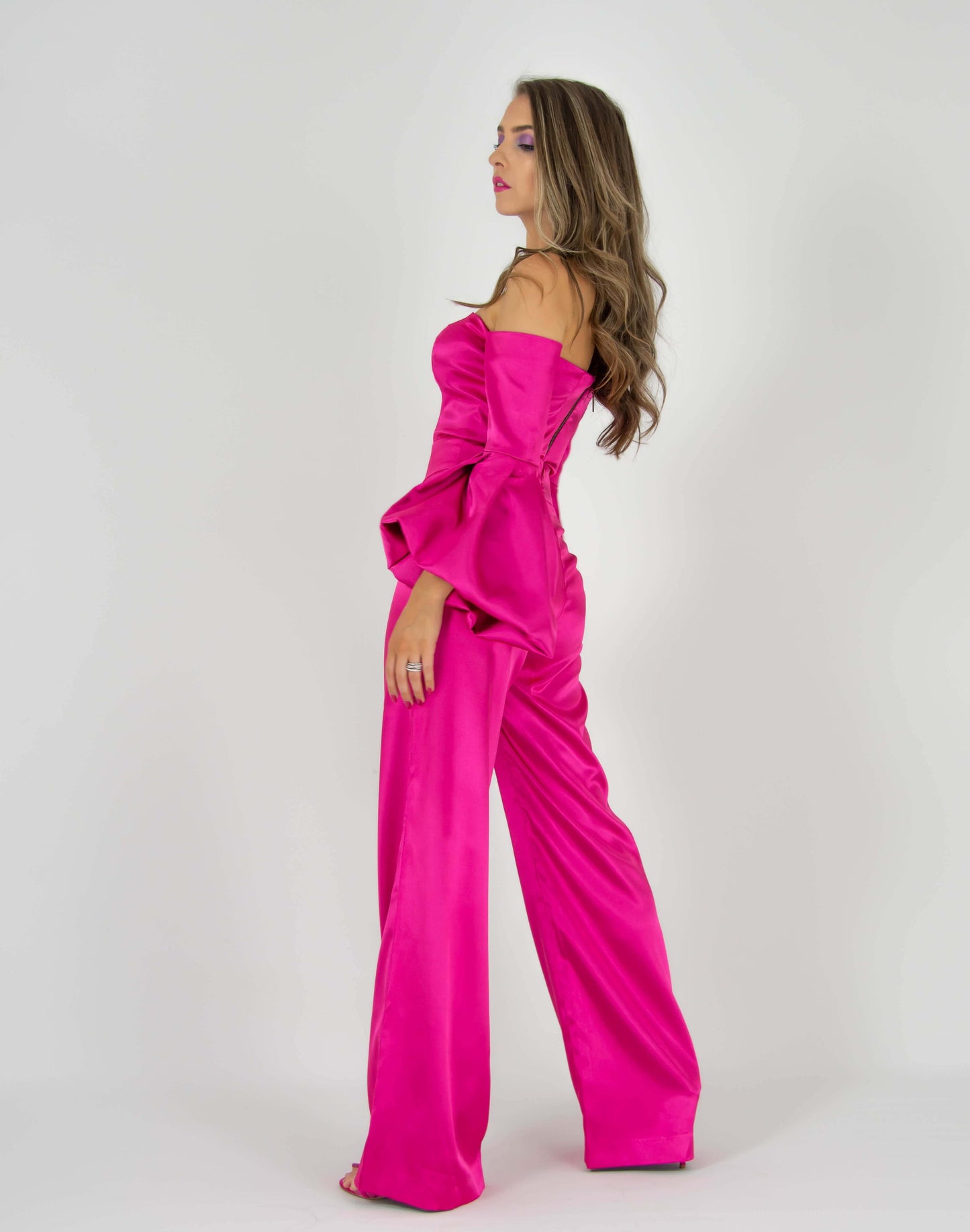 Wild Dream Satin Trousers - Pink by Tia Dorraine Women's Luxury Fashion Designer Clothing Brand